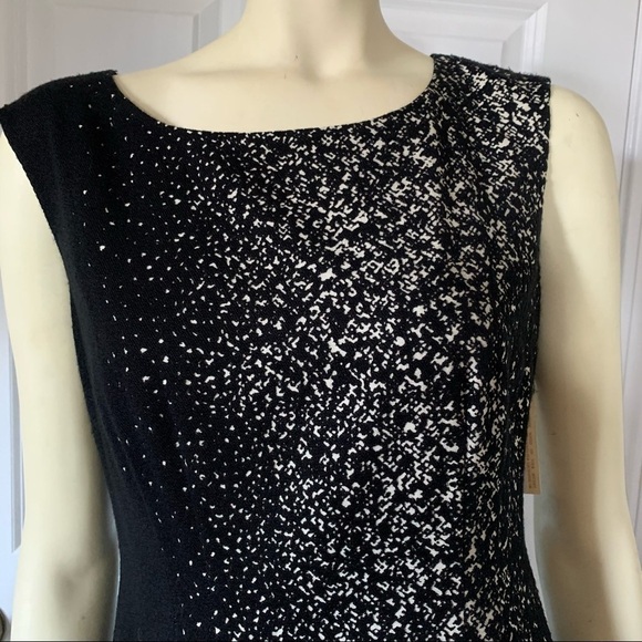 𝅺NEW with tags Lafayette 148 New York Savannah Dress Black & Cream 4 - Picture 10 of 13